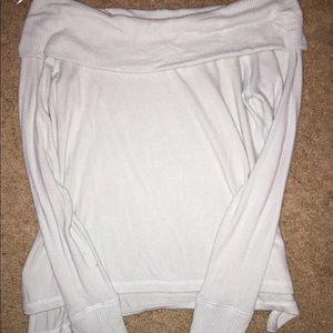 off shoulder sweater